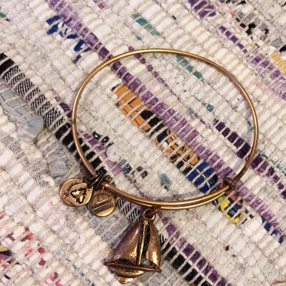 ALEX AND ANI sailboat gold bracelet